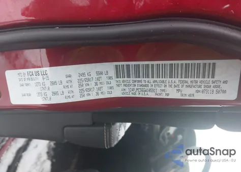 2016 Jeep Cherokee Latitude z USA, uszkodzony, nr VIN 1C4PJMCS6GW105911